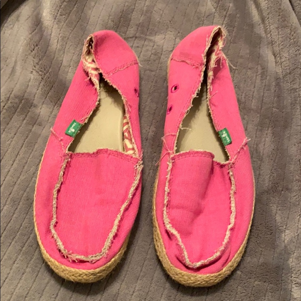 Pink Sanuk Shoes